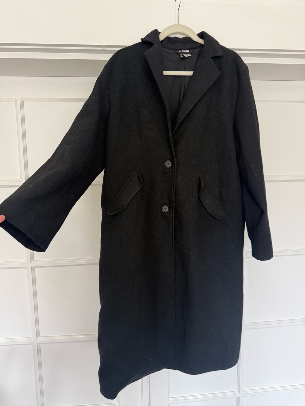 long black coat size M